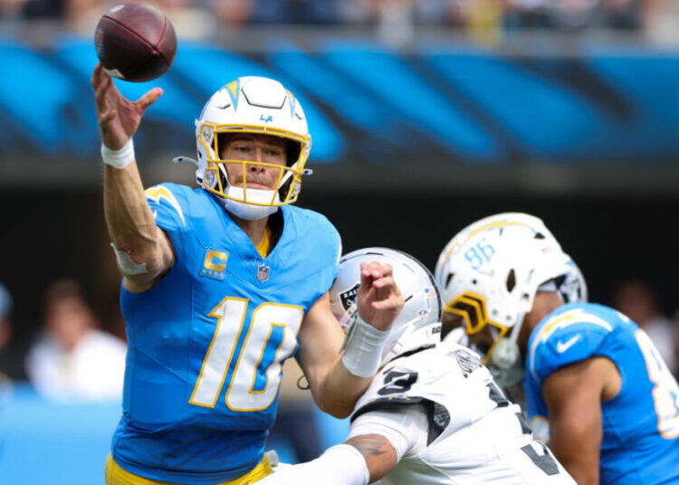 Justin Herbert and Chargers unravel in fourth quarter, again, in loss to Raiders
