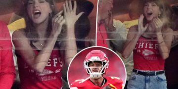 Taylor Swift points to wedding ring after Travis Kelce scores first touchdown of the season: ‘That’s my husband!’