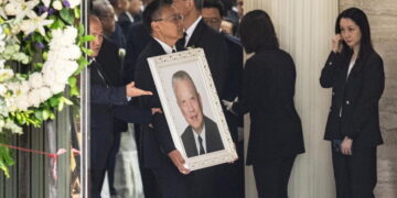 A state funeral in Hong Kong honors Tung Chee-hwa, the city’s first post-colonial leader