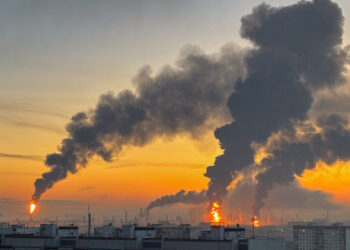 Ukraine marks Putin’s scripted election win with assault on Moscow refinery