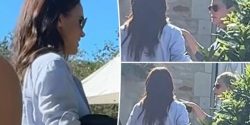 Meghan Markle spotted in UK for first time since move as she mingles with fellow A-list transplant