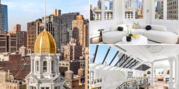 Gold-domed NYC penthouse fetches barely a third of its $25M ask