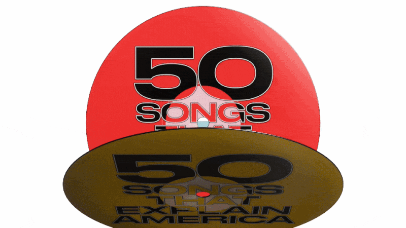 A gif of different vinyl records showing the headline 