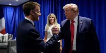 Trump meets with Macron in New York ahead of United Nations General Assembly 