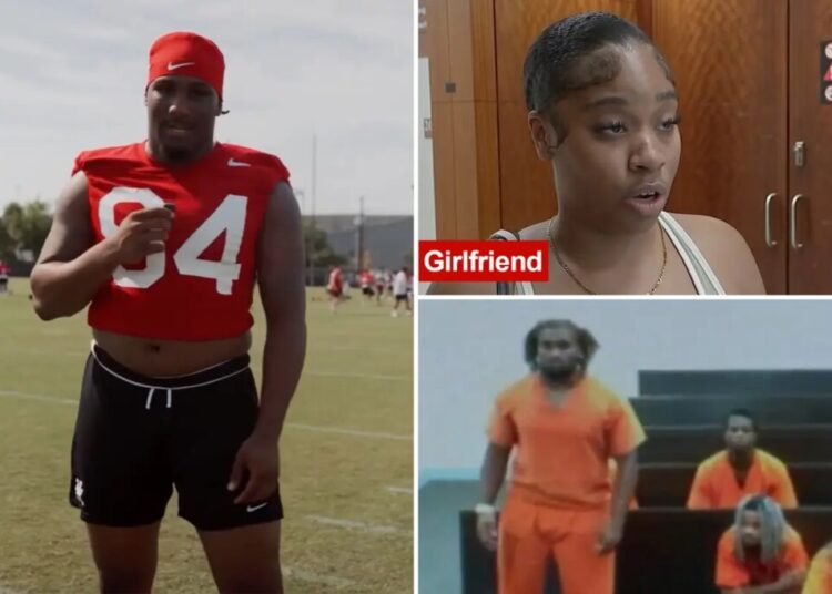 College football star accused of slamming pregnant girlfriend on the ground for refusing to take abortion pill
