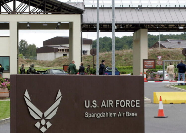 A U.S. military plane crashes near a U.S. air base in Germany, injuring the pilot