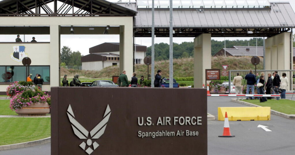 A U.S. military plane crashes near a U.S. air base in Germany, injuring the pilot