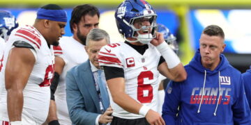 Giants quarterback Jaxson Dart avoided ‘devastating outcome’ with knee injury against Rams