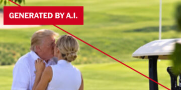An A.I. Image of Trump Kissing a Woman Was Fake. It Spread Anyway.