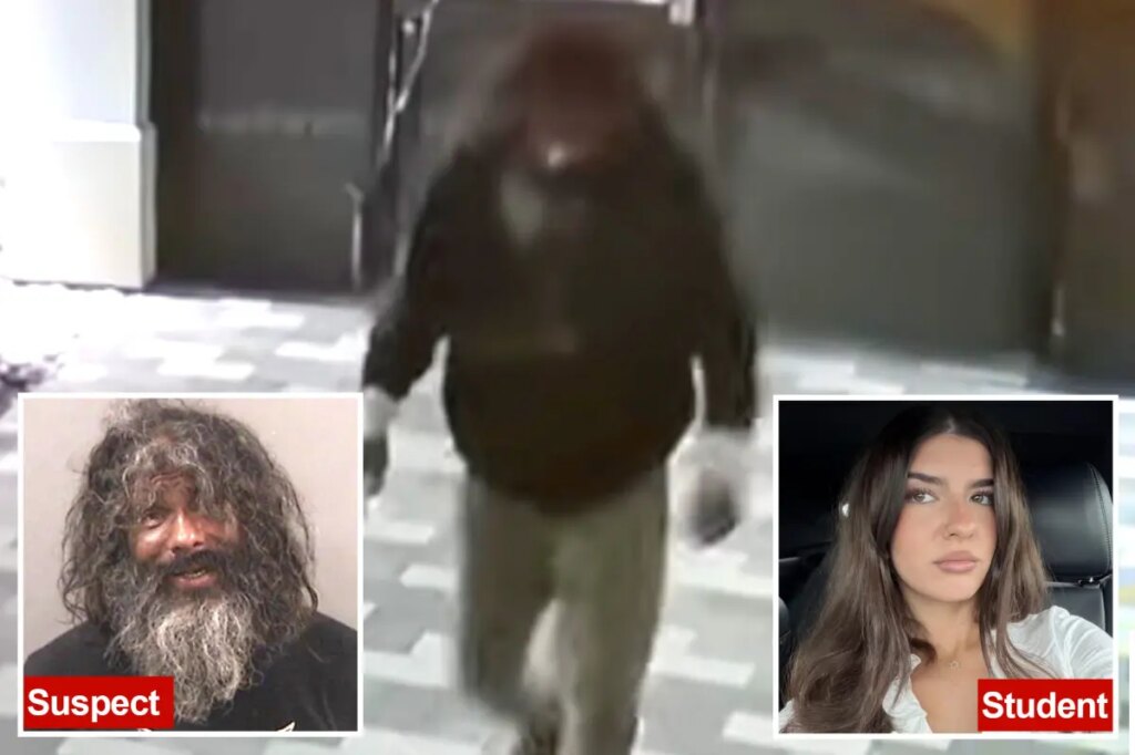 Terrifying mugshot shows homeless man who chased California college student into her apartment