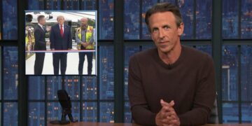 Seth Meyers Prefers Trump Without Audio