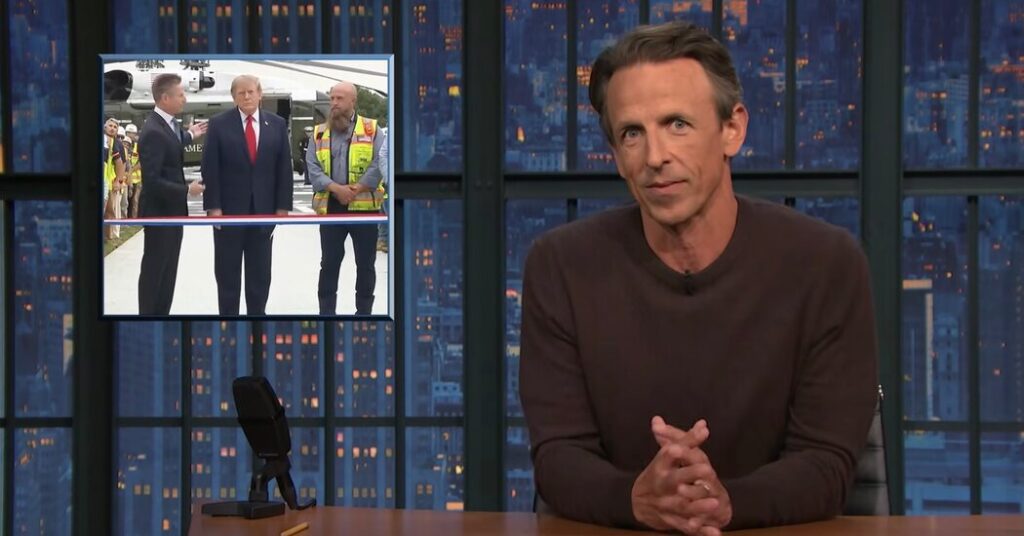 Seth Meyers Prefers Trump Without Audio