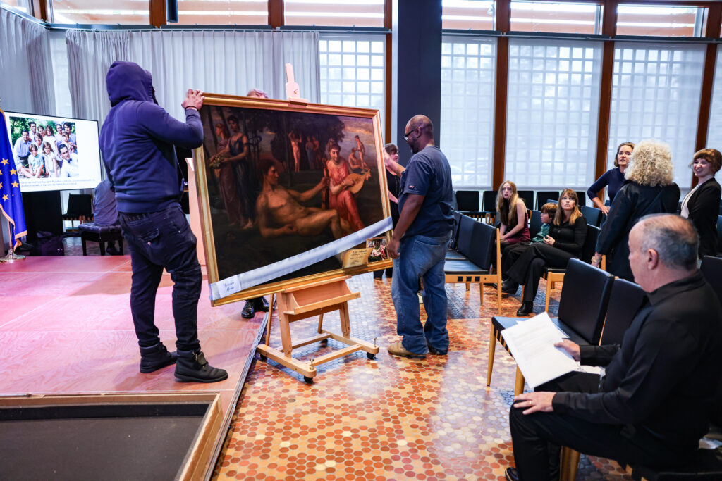 A woman fleeing the Nazis left behind a painting. Her family just got it back.