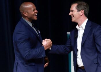 This visit offered an early peek at the 2028 Democratic presidential primary