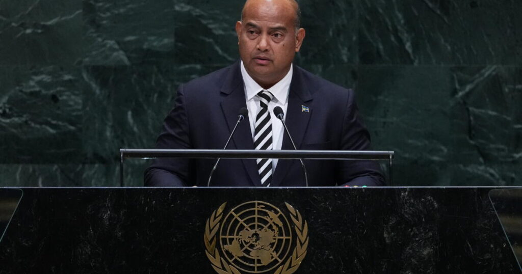 A nation renamed stands up at the U.N.: ‘Say our name. Naoero.’