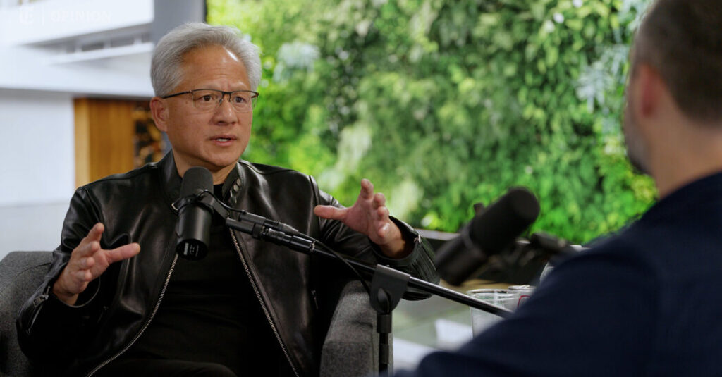Jensen Huang Thinks A.I. Alarmism Has Gone Too Far