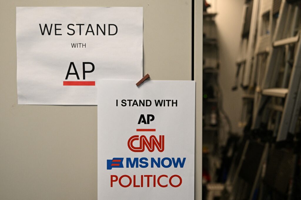 The White House banned Politico, citing anonymous sources. It provided the quotes.