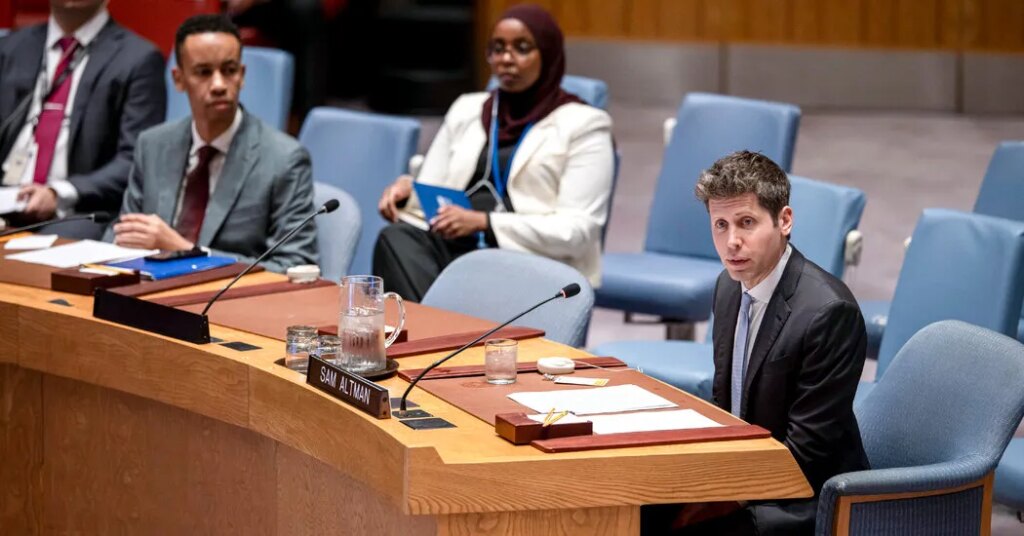 America’s A.I. Leaders Warn U.N. of Possible Peril Absent a Global Response