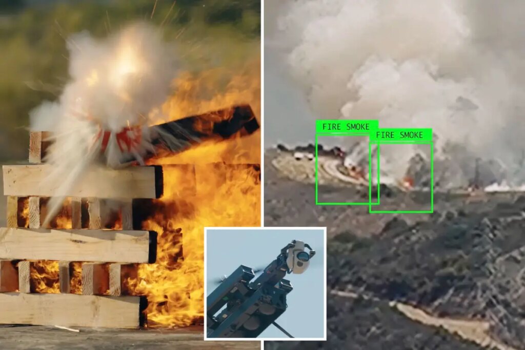 High-tech wildfire hunting drones deployed in California with AI-powered thermal vision