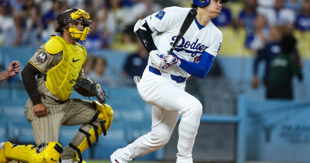 Shohei Ohtani gets a hit in his return, but Dodgers fall to the Padres
