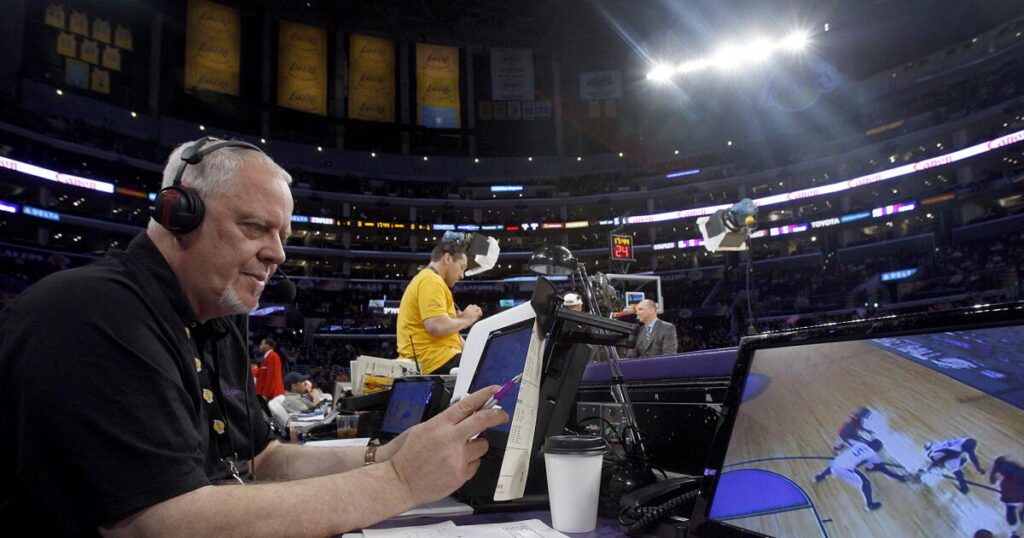 Beloved Lakers public address announcer Lawrence Tanter dies at 76