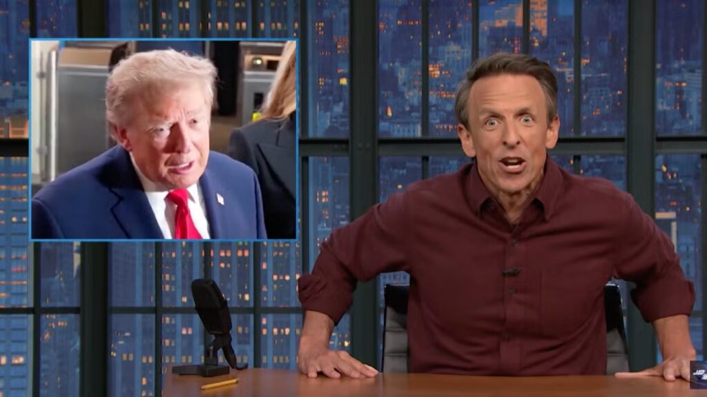 Seth Meyers Scoffs at Trump’s ‘Dramatic’ Reaction to Kaitlan Collins at UN: ‘Sounds Like He’s Complaining About an Ex’
