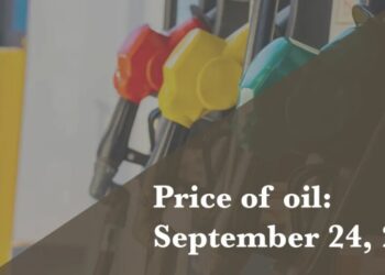 Current price of oil as of September 24, 2026