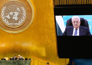 Palestinian president, again denied a visa to speak at U.N., addresses leaders on prerecorded video