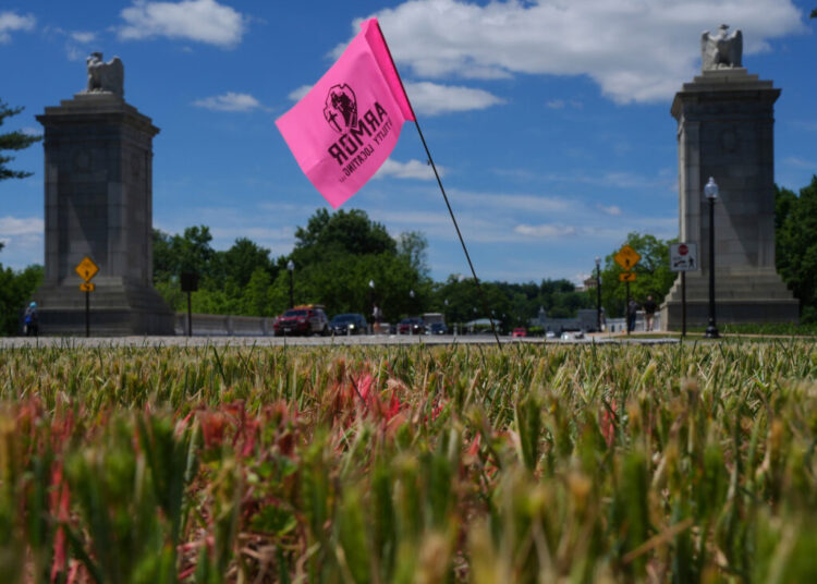 Trump is plowing ahead with an unpopular arch