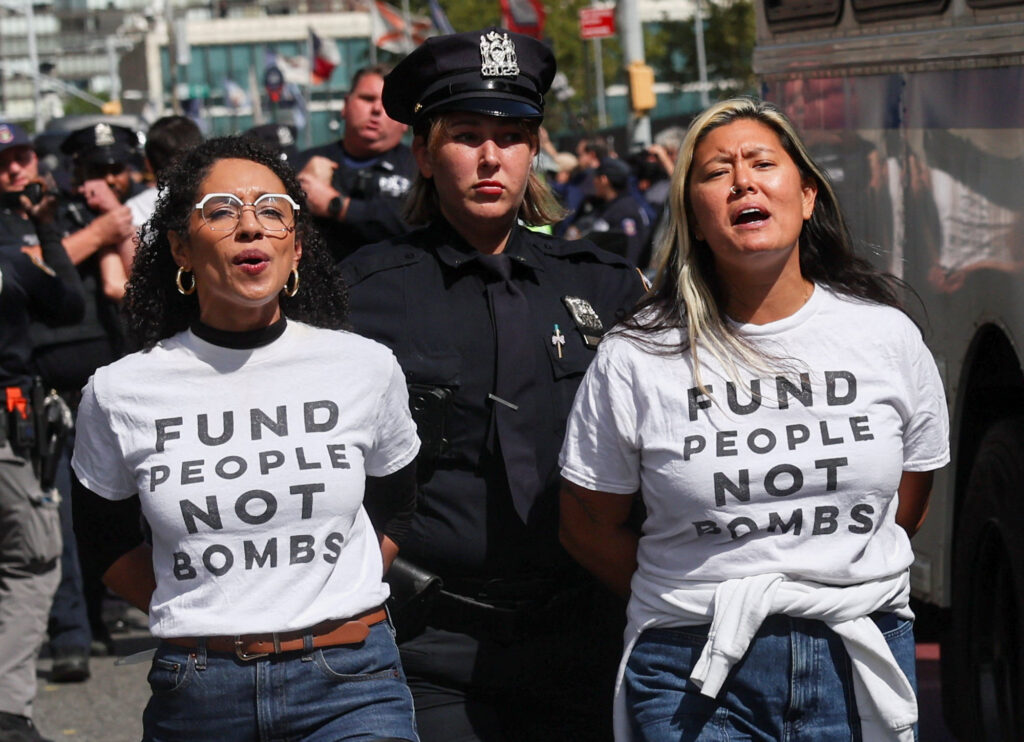 Democratic House candidate arrested during Netanyahu protest in NYC