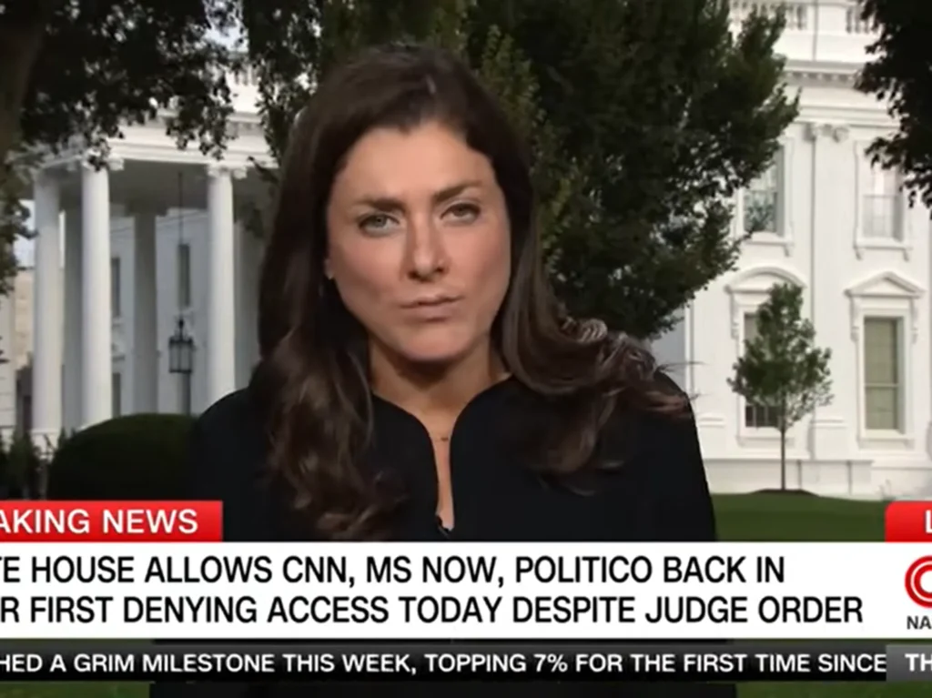 Seething Kristen Holmes fact-checks Trump in real time: ‘Fundamentally not true’