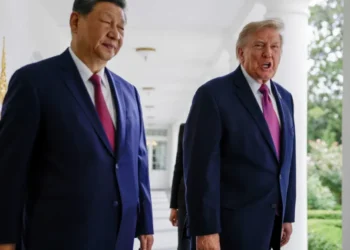 Outrage as Trump flaunts ‘autopen’ portrait in front of world leader: ‘Appalling’