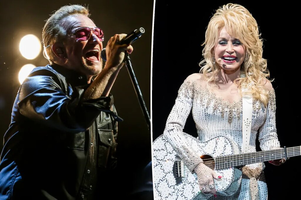 Dolly Parton got off bed rest to record final song with U2, Bono reveals