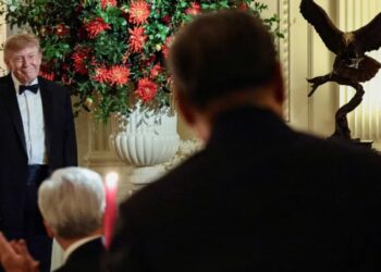 Trump’s ‘knowing grin’ at ‘Great Gatsby from hell’ sends telling message: analysis