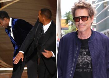 Rob Lowe awkwardly admits he was ‘the only person happy’ when Will Smith slapped Chris Rock at Oscars