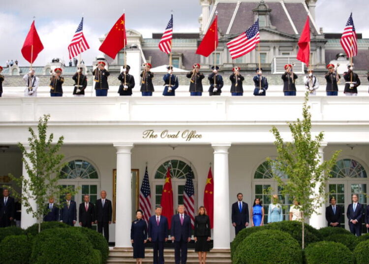 A grand display for Xi reveals the limits of Trump’s summitry