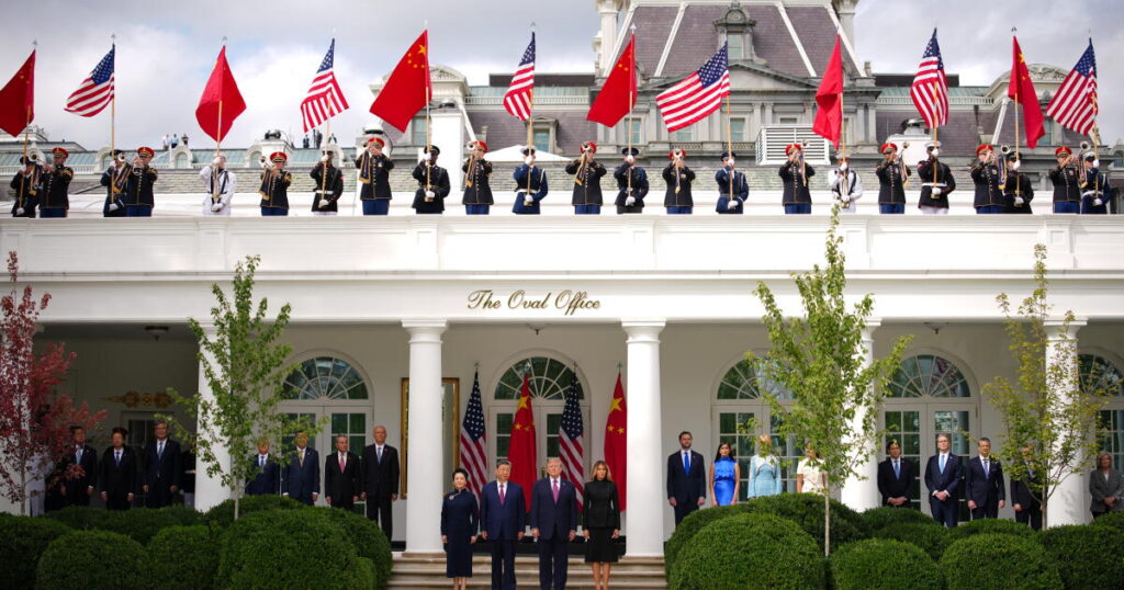 A grand display for Xi reveals the limits of Trump’s summitry