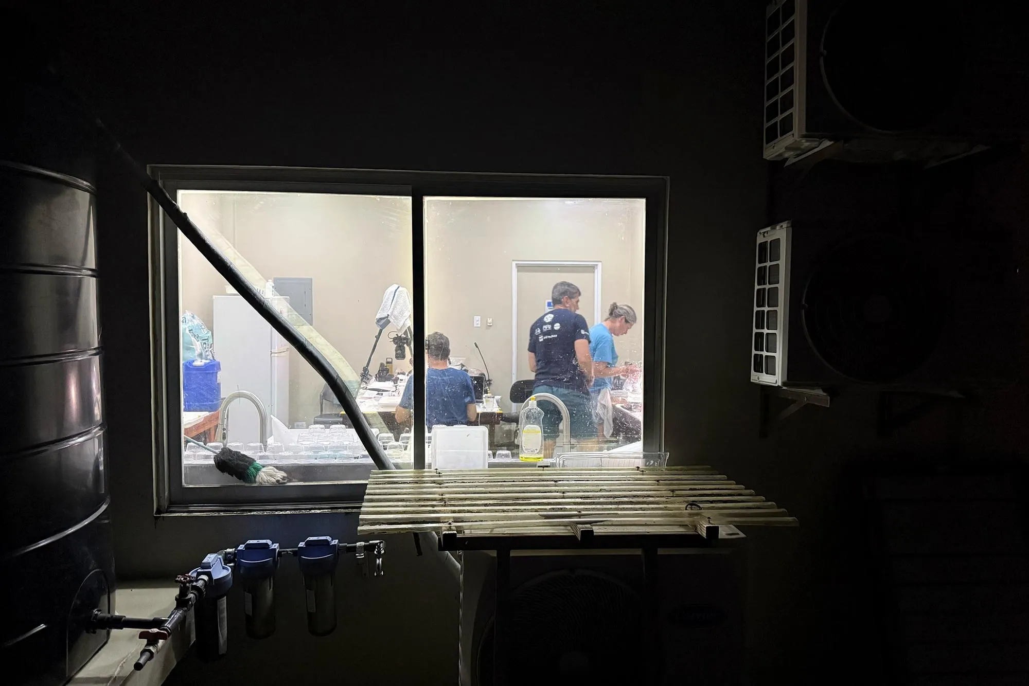 People working in a lab