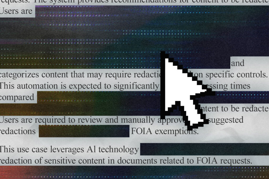 The government is enlisting AI to help decide what public records you get to see