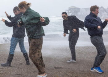 Powerful nor’easter causes coastal flooding and knocks out power