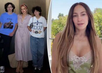 Makeup-free Jennifer Lopez admits she’s been ‘crying’ over becoming an empty nester after twins leave for college