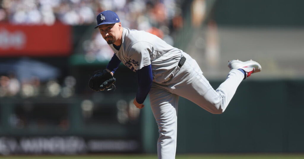 Blake Snell passes his checkup as Dodgers defeat Giants for win No. 99