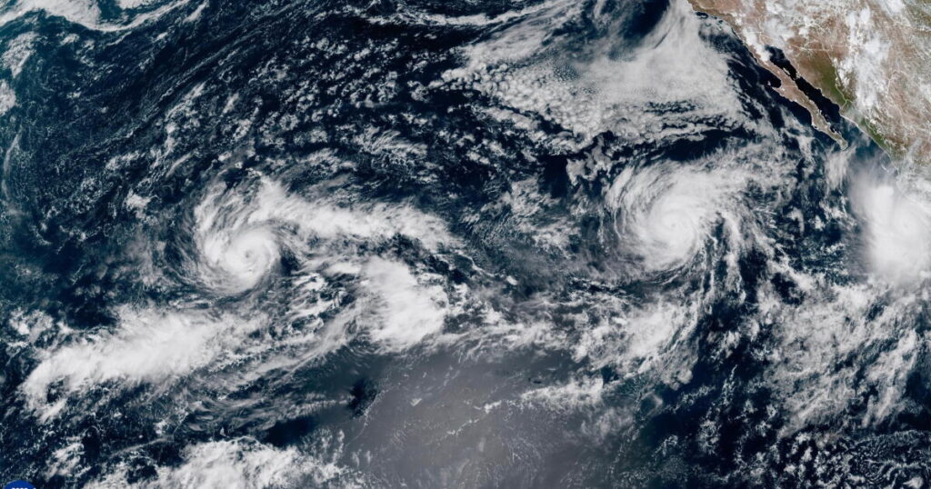 Hurricanes bring heavy surf to Southern California, rain to parts of the Southwest