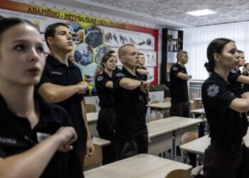 Ukrainian boarding schools train teens to replace fallen fathers in war