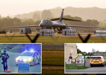 UK police evacuate homes near air base used by US  — detain men on suspected explosives offenses