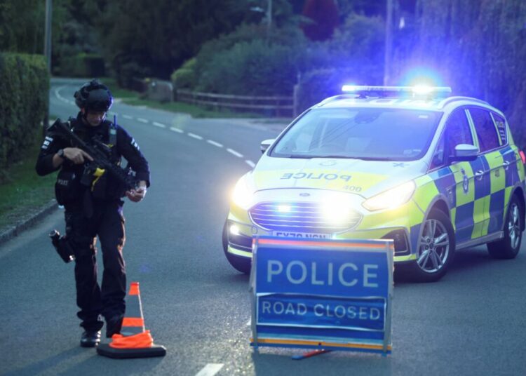 5 arrested in U.K. near base used by U.S. on suspicion of planning terror act