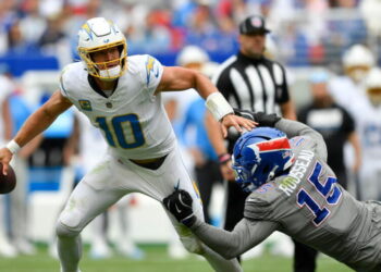 Chargers fall to 0-3 after offense wastes five turnovers in loss to Bills