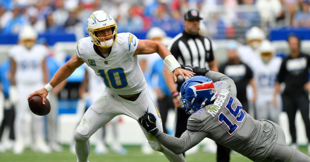 Chargers fall to 0-3 after offense wastes five turnovers in loss to Bills