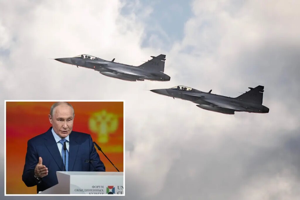 Finland and Sweden scramble fighter jets together against Russia in historic first