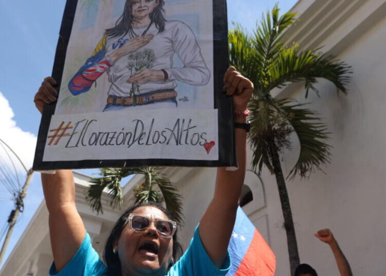 Venezuelans demand opposition leader Machado’s return and elections